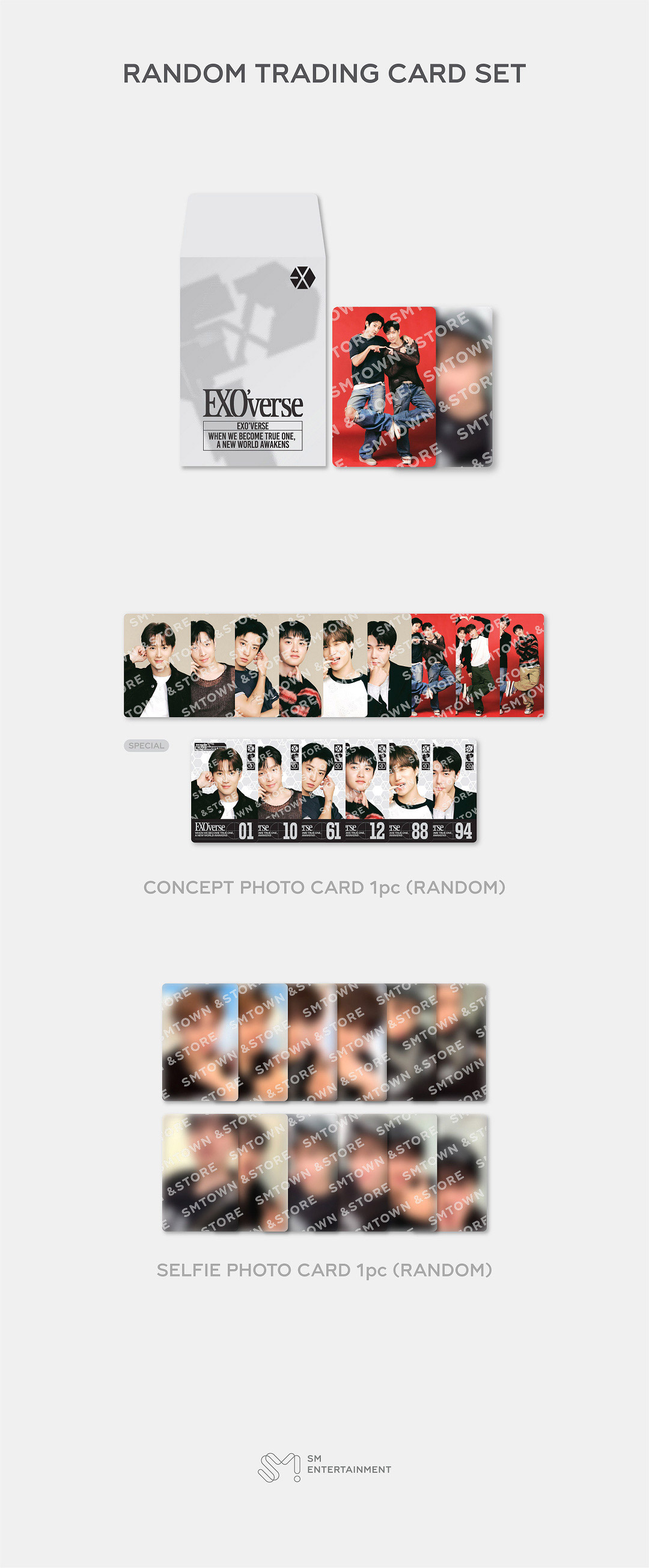 EXO EXOverse Goods - RANDOM TRADING CARD SET kpoptown.com